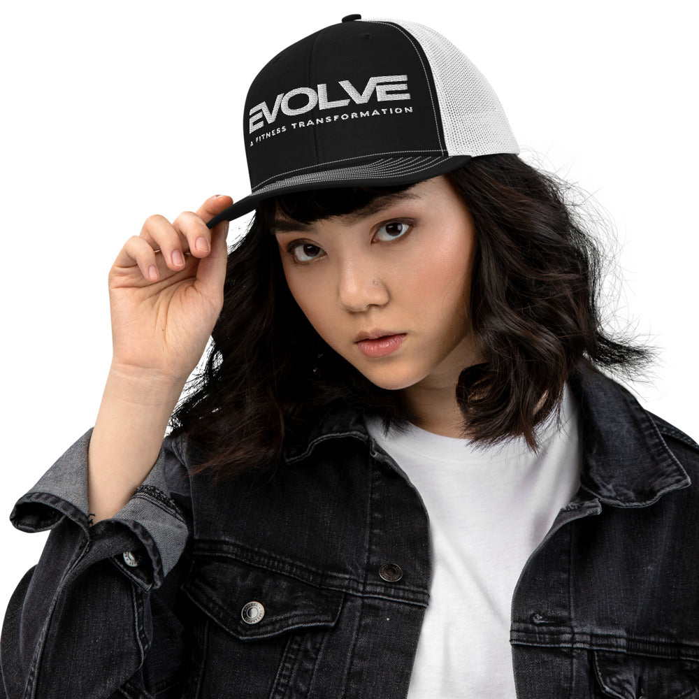 Black/White Trucker Cap