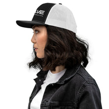 Load image into Gallery viewer, Black/White Trucker Cap
