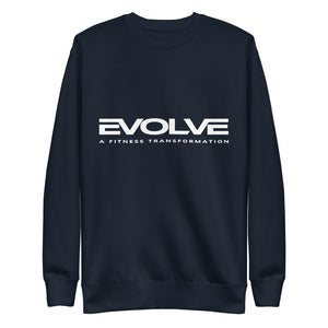 Navy/White Unisex Fleece Pullover