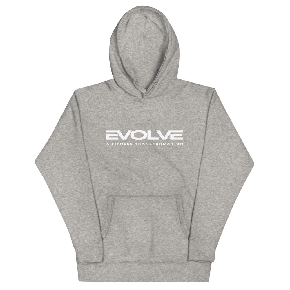 Carbon Gray/White Unisex Hoodie