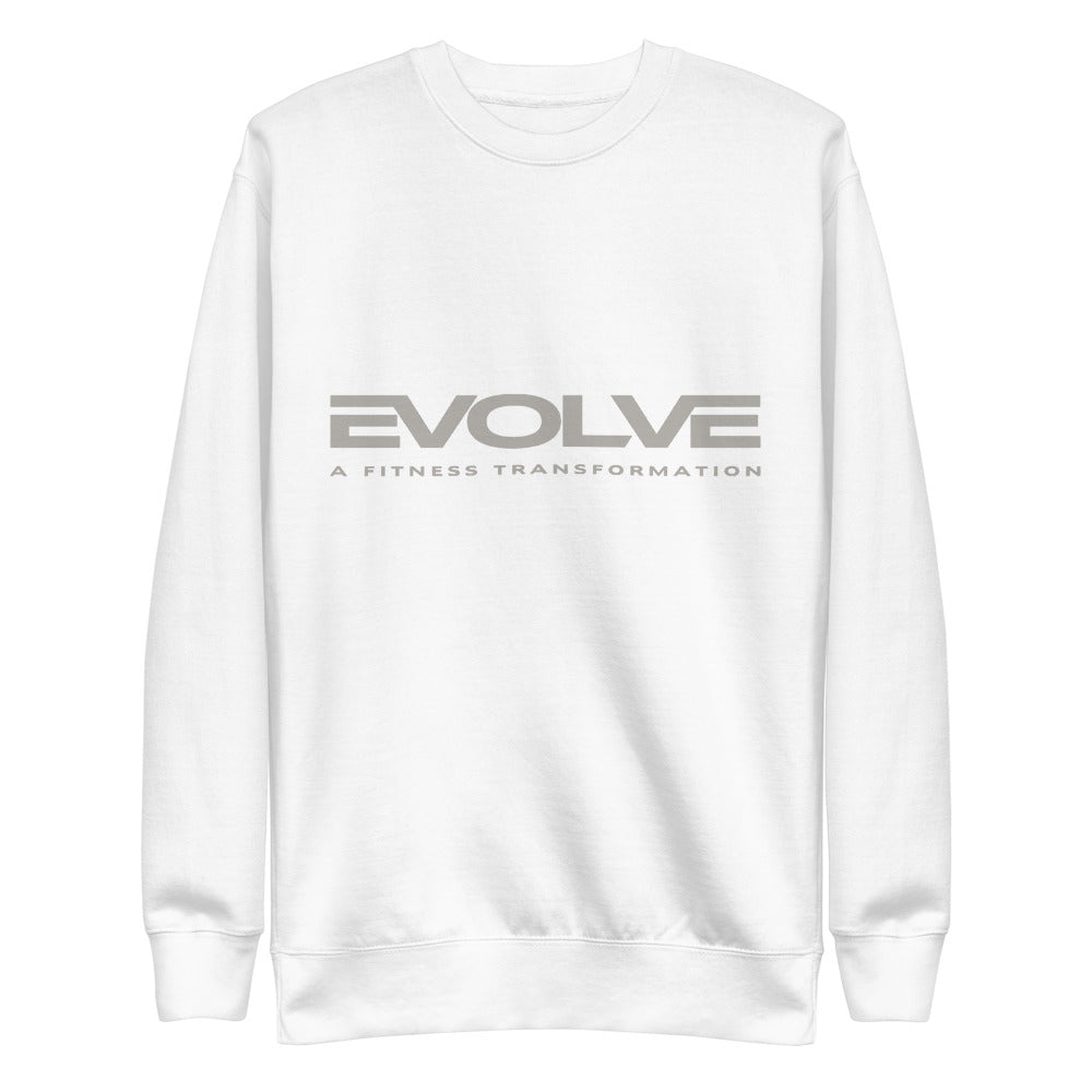 White/Gray Unisex Fleece Pullover