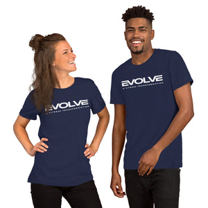 Navy/White Short-Sleeve Unisex T-Shirt