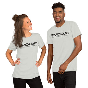 Silver/Black Short-Sleeve Unisex T-Shirt