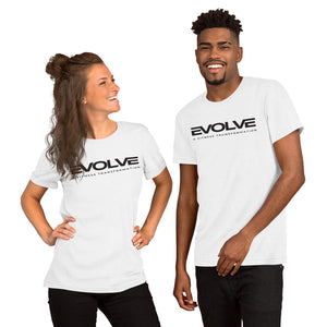 White/Black Short-Sleeve Unisex T-Shirt