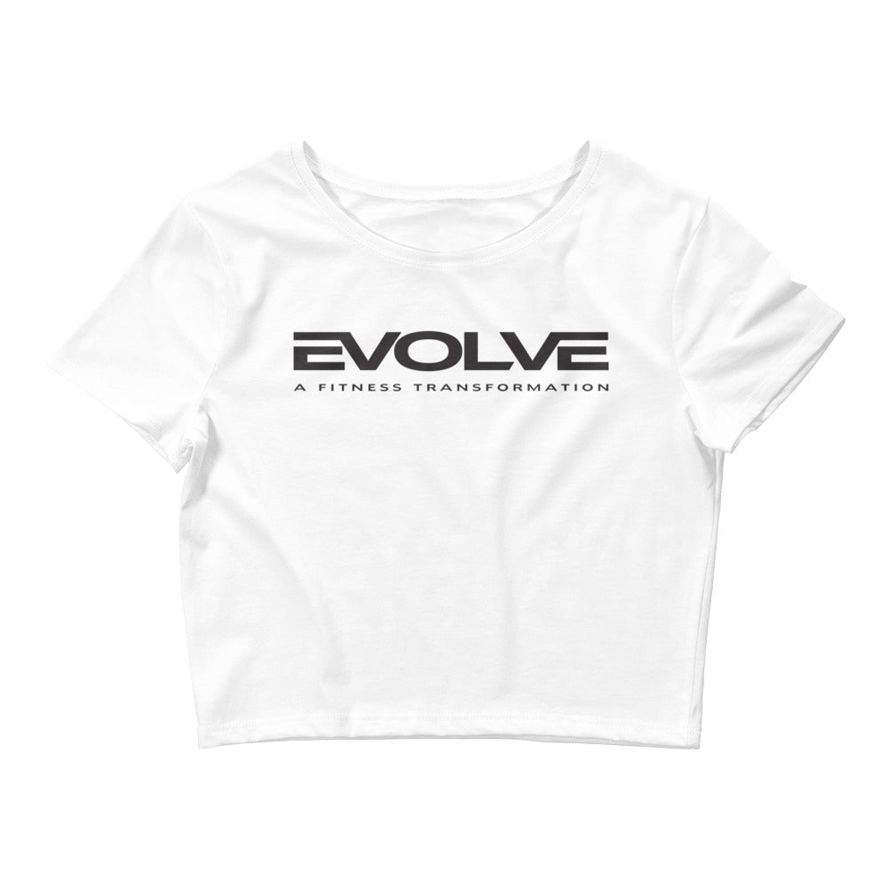 White/Black Women’s Crop Tee