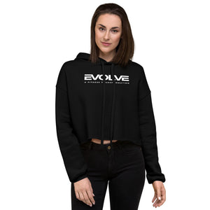 Black/White Crop Hoodie